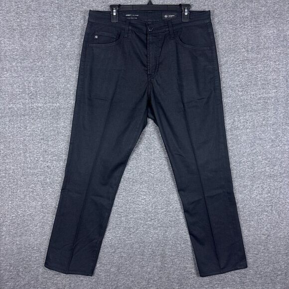 AG Adriano Goldschmied Pants Men‎ 33x29* Black Everett Slim Performance Golf - Picture 1 of 13